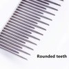 Pet Comb, Long and Short Teeth Comb for Dogs & Cats, Pet Hair Comb for Home Grooming Kit, Removes Knots, Mats and Tangles