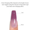 MAYCHAO 15ML Color Changing Gel Nail Polish 1Pc Indigo-Coral Temperature Change Gel Polish Soak Off Nail Polish Nail Art Manicure Salon DIY Gifts at Home, 0.5 OZ