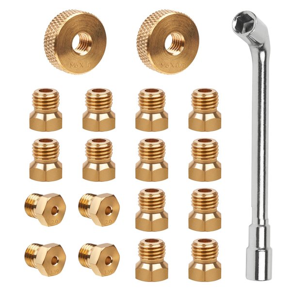 GASPRO Natural Gas Conversion Kit, Propane to NG Orifices Nozzle, for Blackstone 28'' & 36'' Griddles, Rangetop Combo, Tailgater, DIY Burner Replacement Parts