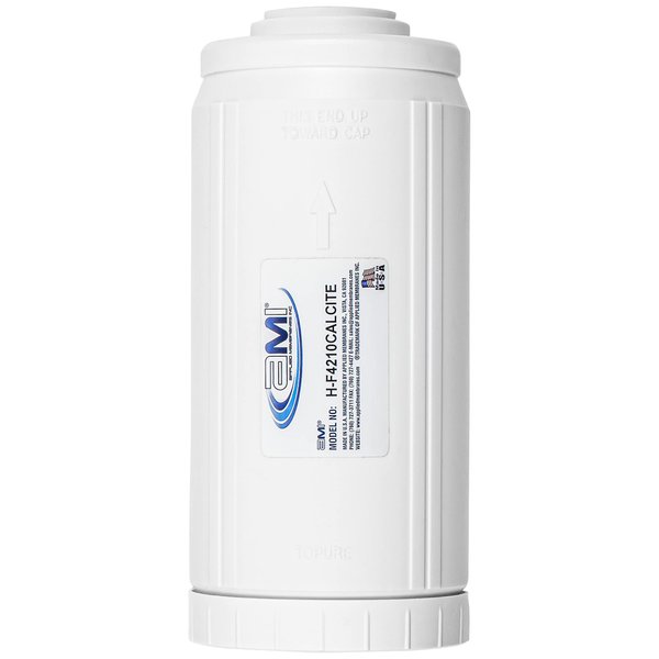APPLIED MEMBRANES INC pH Neutralization Water Filter Cartridge | Calcite Filter to Raise Alkalinity of Low pH Water | Standard 4.5" x 10" Size fits 10 Inch Filter Housing | H-F4210CALCITE (4.5x10))