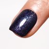 Firedeep Black Blue Gel Nail Polish, 16ml Deep Black Purple Glitter Sparkle Shiny Color UV/LED Soak Off Nail Gel Polish at Home