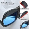 Banseko 2 Pieces Mirror Rain Visor Eyebrow,Sunroof Moldings Side Mirror Visor Rain Guards,Universal Car Rear View Mirror Rain Cover,Waterproof Mirror Rain Visor Auto Accessories(Black)