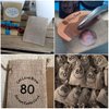 Hapdoo 30 Pack Burlap Bags with Drawstring Gift Bags Jewelry Pouches Sacks for Wedding Party and DIY Craft, 5.5 x 4 Inches, Presents, Festivals