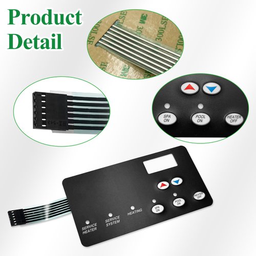 42002-0029Z Switch Membrane Compatible with Sta-Rite Max-E-Therm Pool and Spa Heater Electrical Systems,Aftermarket Part