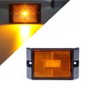 CZC AUTO LED Amber Side Marker Lights Sealed Submersible LED Clearance Reflector Lamps Waterproof Trailer Running Lights for 12V Boat Trailer Truck Marine RV (2 pack)