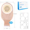 20 Pack Colostomy Bags, One Piece Ostomy Bag Ostomy Supplies, 15mm-60mm Cut-to-Fit Drainable Pouches with Closure for Ileostomy Stoma Care