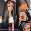 Valkous 30 Inch HD Straight Lace Front Wigs Human Hair Pre Plucked Straight Lace Front Wigs 13x4 Straight Human Hair Glueless Lace Frontal Wigs 180% Density Human Hair Straight Wigs