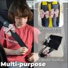 ZigiHos Cute Bow Leather Car Seat Belt Cover Pads 2 Packs & 4 Packs Soft Seat Belt Cover for Shoulder Pad Neck Cushion Protector Car Accessories Universal Seat Belt Cover (Pink,4)