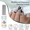 eodci Nail Art Liner Set 4 Pcs Black White Gold Silver Colors Paint Swirl Built Thin Brush in Bottle Soak off Led Lamp Gel Liner Nail Polish Manicure Set