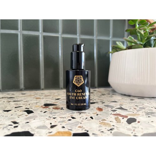 C60 Skincare - Age-Defying Antioxidant Protection - Reduce Wrinkles, Heal Skin, Non-Greasy - Face, Body, Bug Bites, Scarring - Organic Avocado Oil, 99.99% Pure (Regular, C60 Eye Cream)