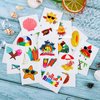 ADXCO 144 Pieces Summer Pool Party Tattoos Hawaiian Luau Themed Tattoos Waterproof Beach Temporary Tattoos Stickers for Kids and Adults, Tropical Party Decorations Supplies Favors (24 Styles, 6 Sheets)