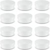 Amersumer 20Pack Round Clear Frosted Plastic Bead Storage Containers Box Case with Screw Top Lids,Cylinder Stackable Bead Containers for Make Up,Eye,Pills,Gems,Beads,Jewelry,Small Items,2.6x1 Inches
