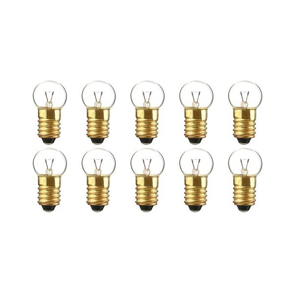 CEC Industries #425 Bulbs, 5 V, 2.5 W, E10 Base, G-4.5 shape (Box of 10)