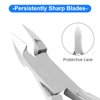 Velodios Cuticle Trimmer and Cuticle Cutter, Extremely Sharp Cuticle Nippers, Professional Stainless Steel Cuticle Remover, Perfect Nail Care Tool for Home/Spa/Salon Manicures - Silver