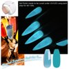 YTD Likomey Glow in the Dark Gel Polish,15ml Translucent Light Blue Luminous Glow Effect UV Nails Gel,Fluorescent Bright Manicure Salon Home DIY UV Manicure Nail Art Varnish,YG01