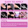 Clear Soft Gel ToeNail Tips, Melous 600PCS Full Cover Nail Tips Gel x Nail Tips Clear False Fake Nails