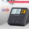 Reptile Temperature Controller with Timer, Day-Night Timer Thermostat, 3 Outlet Timer Thermostat for Grow Tent, Incubation, Snakes, Fish Tank, Heater, humidifiers, Ball Pythons, Bearded Dragon Tank