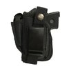 Nylon Gun Holster fits Smith & Wesson S&W 380 Bodyguard With Laser Gun Slinger Holster Black Nylon Ambidextrous Use Left or Right Hand Built In Magazine Holder Adjustable Retention Strap