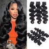 Bundles Human Hair Body Wave 20 20 20 Inch 3 Bundles Human Hair 16A 100% Unprocessed Brazilain Virgin Hair Bundles Body Wave Human Hair Extensions Natural Black