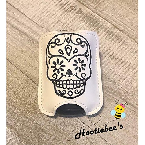 Sugar Skull Hand Sanitizer Holder And/Or Lip Balm Holder