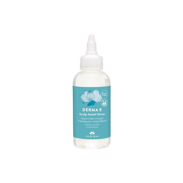 DERMA-E Scalp Relief Rinse, Clarifying Scalp Rescue for Scalp Relief, Color-Safe pH Balance and Dandruff, 4 fl oz