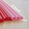 The best MOON 100pcs Heart Shaped Pink Straws Disposable Drinking Cute Straw Individually Wrapped Pink Plastic Straw Valentines day Cocktail Birthday Party Bridal Shower Wedding Supplies