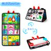 Inbeby Tummy Time/Baby Mirror Toys, Black and White High Contrast Tabletop Mount Baby Newborn Toys 0 3 6 Months Brain Development, Sensory Texture Piano Infant Toys 0 3 6 Months with Squeaker