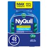 NyQuil Ultra Concentrated Cold and Flu Medicine, Nighttime, Relief for Cough, Sore Throat, Fever, Congestion, Easy to Swallow, Easy to Open Bottle, 48 LiquiCaps