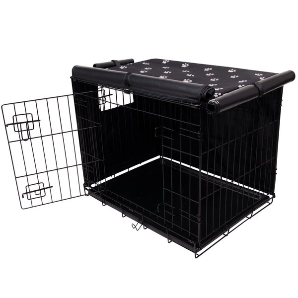 PetPrime Dog Crate Cover for Wire Cages 24 30 36 42 48 Inch Outdoor Pet Kennel Cover Machine Wash & Dry (Cover Only) (36 Inch Crate Cover (36"x23"x25"))