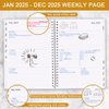 2025 Weekly & Monthly Planner - 7" x 10" Planner 2025 from January 2025-December 2025, Easy to Organize Your Daily Life, Green Leaf