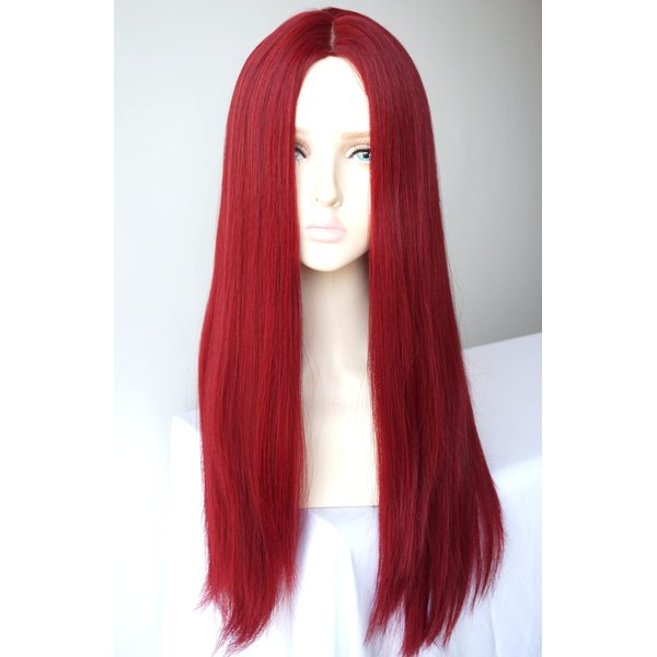 Long Red Straight Wig sally costume wig before Christmas for women and GIRL Synthetic wig (LW3284) (Average)