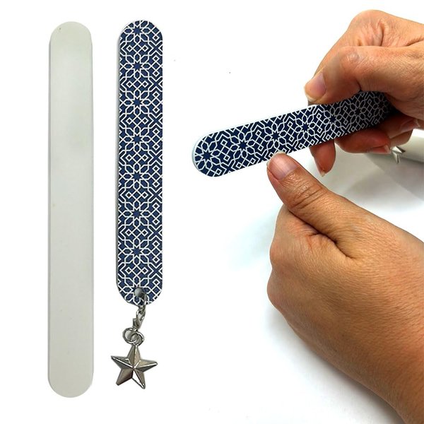 8 Pk Double Sided Nail Files Fingernail Washable Salon Boards Emery Manicure Heavy Duty Mani Pedicure Finger Toe Nail Care Fingernail Grooming Buffer Reusable Compact Easy to Use Beauty Tools Acrylic