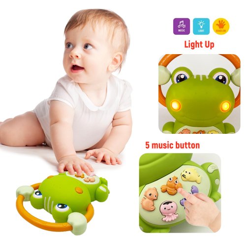 WLFLXG Baby Piano Toy, Light Up Music Baby Toys for12 18 Months Early Learning Educational Piano Toy 1 Year Old Boy Girl Gifts