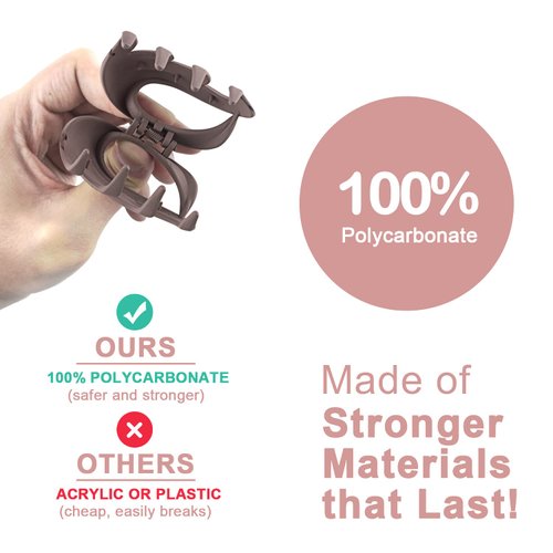 Medium Hair Claw Clips for Thin Hair, 2.6 Inch Hair Clips for Women Girls Kids, Strong Matte Flower Clips Neutral Jaw Clip for Fine Hair/Medium Thick Hair, Non Slip Hair Clamps with Gift Box (6 Packs)