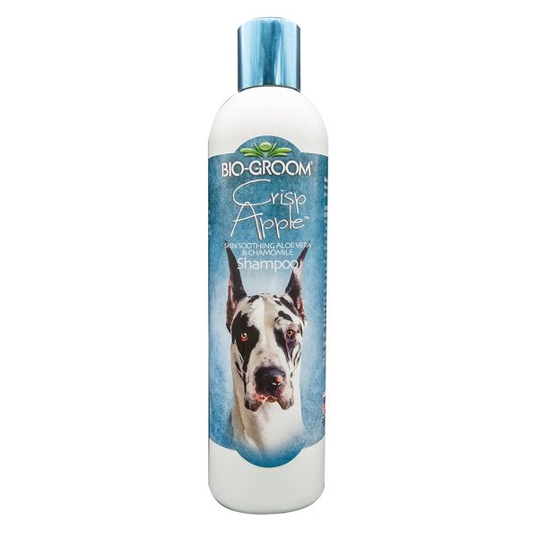 Bio-Groom Crisp Apple Dog Shampoo – Natural Scent Pet Shampoo, Aloe Vera, Chamomile, Cat & Dog Bathing Supplies, Puppy Wash, Cruelty-Free, Made in USA, Quick Rinse Cat Shampoo – 12 fl oz 1-Pack
