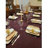 ITOS365 Napkin Rings Set of 12 for Dining Table Decoration Parties Everyday Metal Napkin Holder Leaf Gold (Pack of 12)
