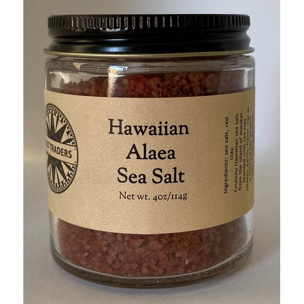 Salt Traders Hawaiian Red Alaea Sea Salt - 4 oz Net Wt. (Glass Jar)