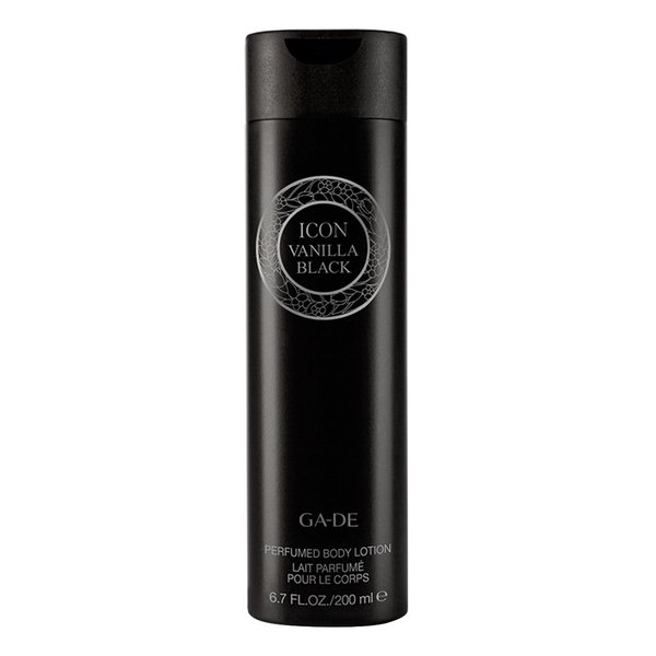 GA-DE Icon Vanilla Black Body Lotion - Soothes and Nourishes - Vanilla, Amber, and Gardenia- with Shea Butter, Avocado Oil and Vitamin E - 6.7 oz