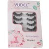 Yudel Lash Clusters 7Pairs Lash Extension Kit Fluffy False Eyelashes, Reusable Lash Clusters Eyelash Extension Kit 10-16MM Wispy Long Lashes Clusters