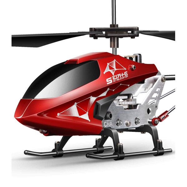 S107H-E RC Helicopter with Altitude Hold, 3.5 Channel, Gyro Stabilizer - For Kids and Beginners