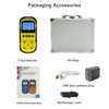 Upgraded 4 Gas Monitor Multi Gas Detector, Yfwsrecinoe Gas Leak Detector, Rechargeable 4 Gas Monitor Ex H2s Co O2 with LCD Multiple Indicator (Yellow)