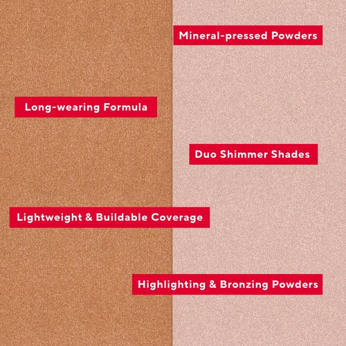 Mirabella Sculpt Duo Powder Bronzer & Contour Palette, Blendable, Lightweight Mineral Bronzer and Contour Makeup Powders Offer Flawless, Buildable Color in Matte & Glowy Shades, Lovestruck/Destiny