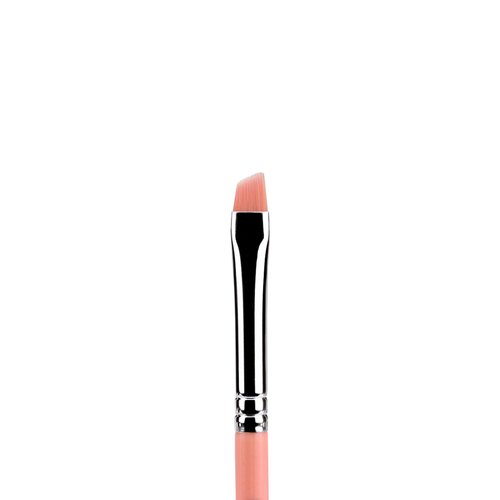 Bdellium Tools Professional Makeup Brush - Pink Bambu Series 762 Small Angle - With Soft Synthetic Fibers, For Shaping & Filling Eyebrows (Pink, 1pc)