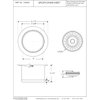 Westbrass D2082S-50 3-1/2" Extra-Deep Collar Kitchen Sink Waste Disposal Flange & Strainer Stopper, Powder Coat White