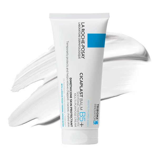 La Roche-Posay Cicaplast Balm B5+, Madecassoside + Shea Butter + Vitamin B5 Panthenol, Healing Ointment & Therapeutic Multi Purpose Calming Cream for Dry & Irritated Skin, Paraben Free, 100ml