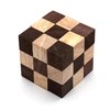 BSIRI Snake Puzzle Cube Classic Games (M Size) - 3D Mind Puzzles for Adults in Hand with Wooden Cube Designs of Magic Game for Educational Brain Games for Kids to Challenges Brain Teasers Puzzles Kids