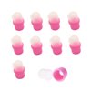 MauSong 10 Pieces Nail Soaker Cap, Wearable Nail Art Tips Polish Remover, Finger Acrylic Nail Polish Removers, UV Gel Polish Remover Wrap Tool, Fingernail Soak Off Cap Clip Pink
