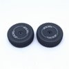 KingVal Replacement Front Wheel Tyre and Rear Wheel Tyre with Hex Hub Adapter Cross Wrench RC Parts Combo Compatible with WLtoys 1/14 144001 RC Car