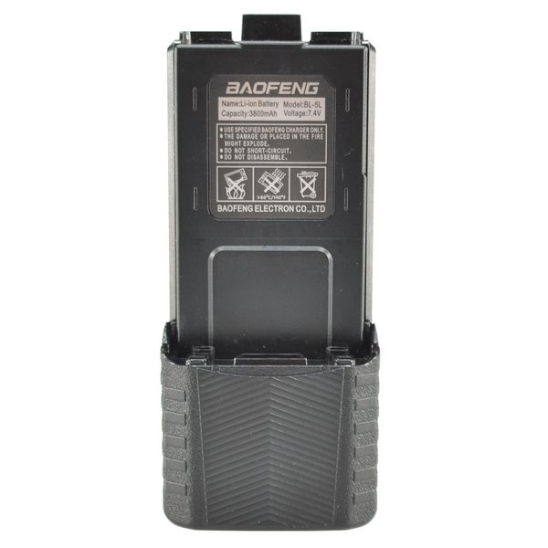 Baofeng 7.4v 3800mah Li-ion Extended Battery Black