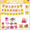 Refavor Softball Birthday Party Decorations - Softball Themed Happy Birthday Banner Softball Party Decorations Hanging Swirls Honeycomb Centerpieces Table Decor Sports Birthday Party Supplies